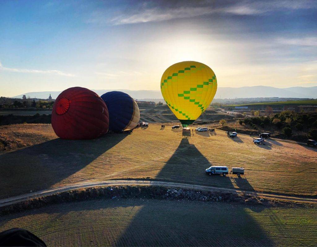Vuelta en globo en Segovia