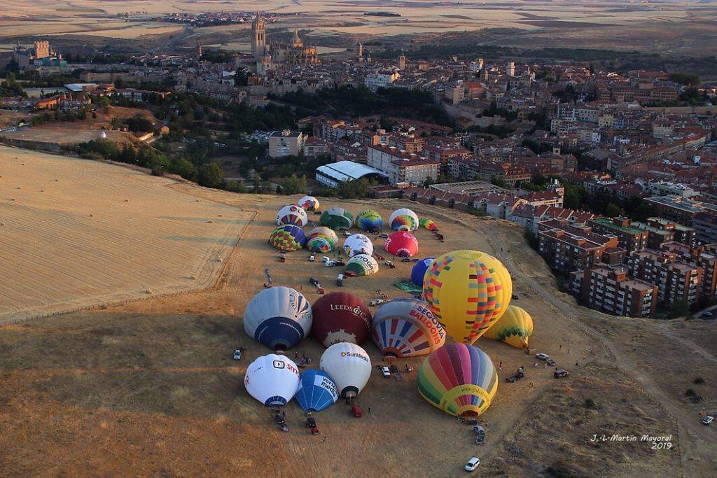 Campo de despegue de los globos